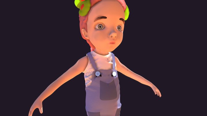 Little Girl 3D Model