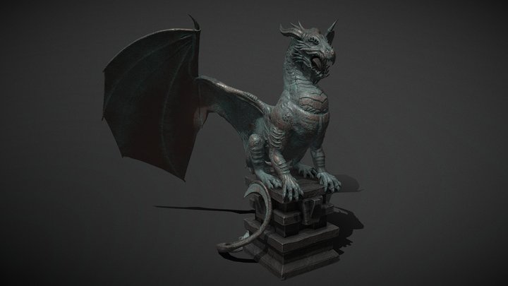Dragon Monument | In Game - 3D Object 3D Model