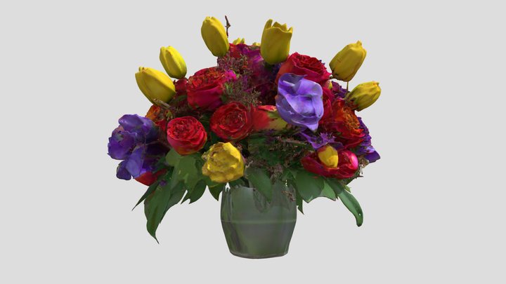 Flower Arrangement Garden Style – Kostenloses 3D-Modell STL