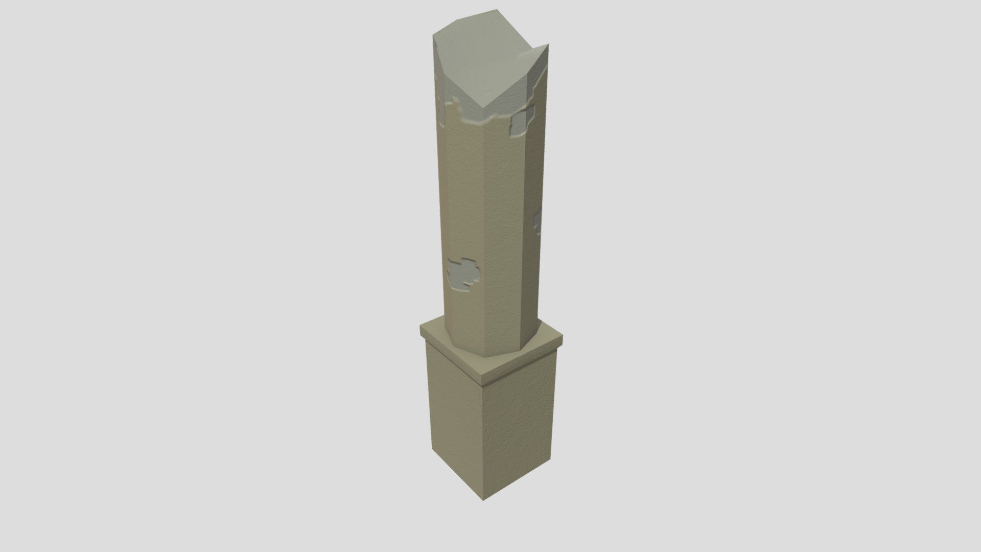 Pillar Destroyed Middle (texture & model)