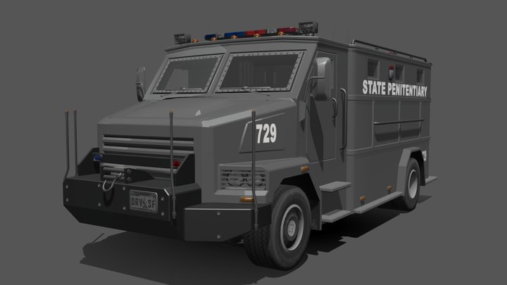 [Driver: San Francisco] Unlicensed Prison Van – Modello 3D gratuito STL