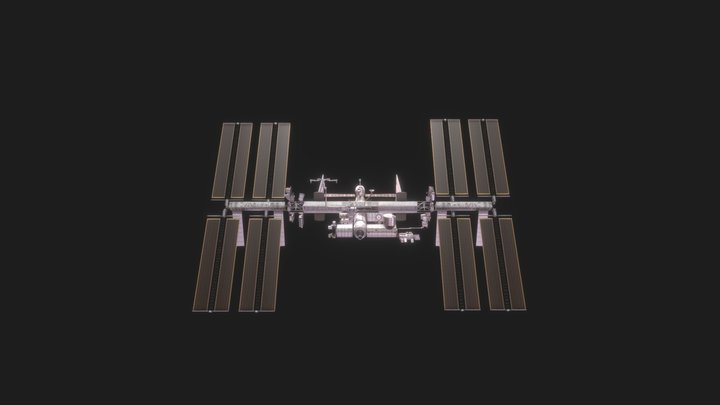 ISS International Space Station 3D Model