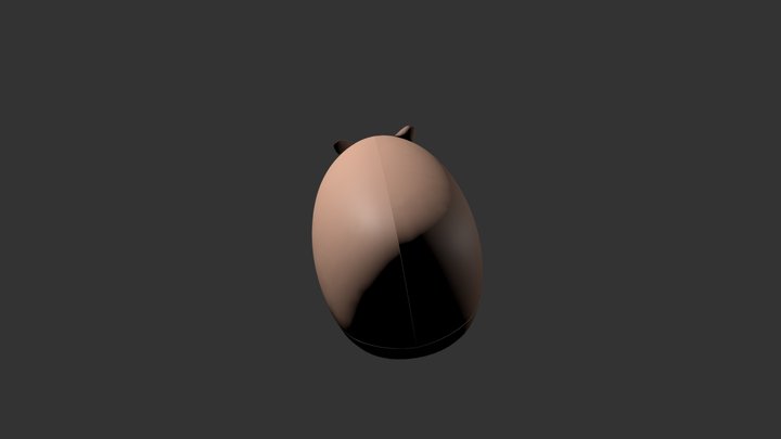 Hamster Pillow 3D Model