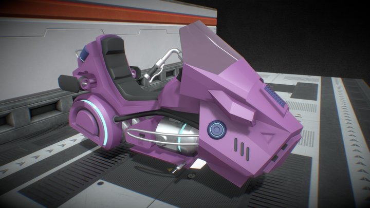 Sci-fi vehicle 3D Model
