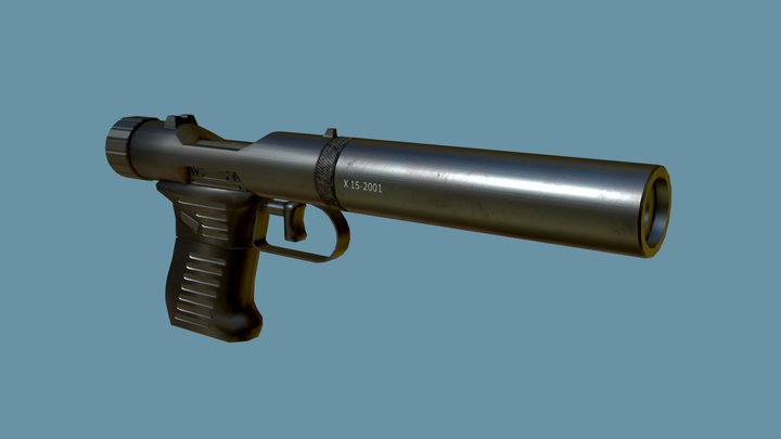 Brügger & Thomet VP9 Silenced Pistol – Free 3D Model STL