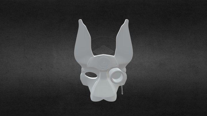 Steampunk Bunny Mask 3D Model