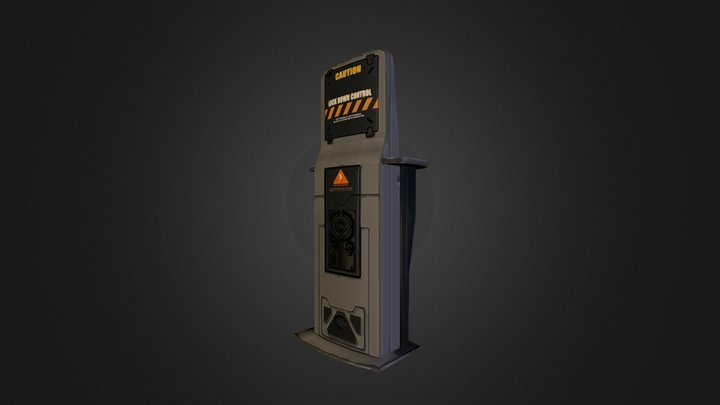 Kiosk_sharp_geo 3D Model
