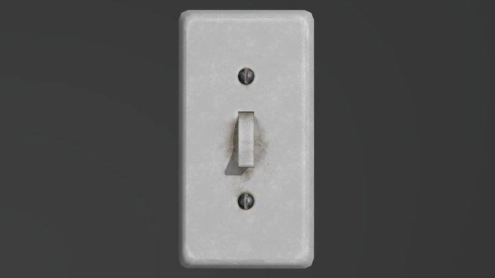 Old Light Switch 3D Model