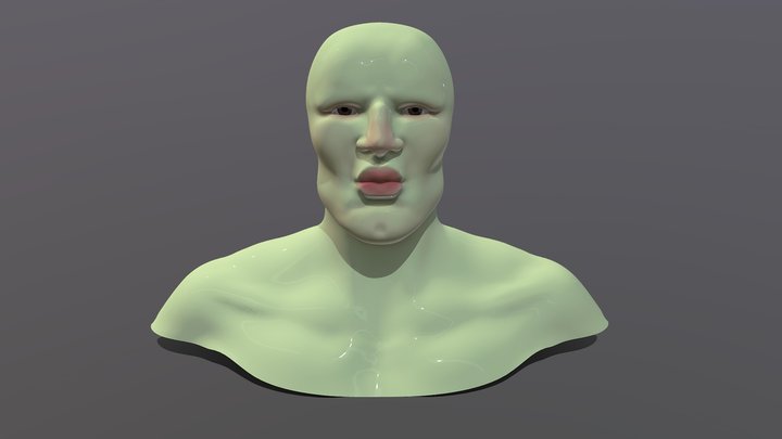 Handsome Squidward 3D Model