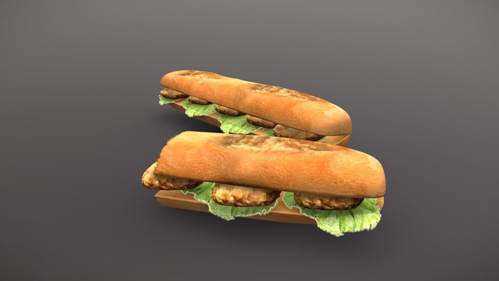 Chicken Baguette – Free 3D Model STL