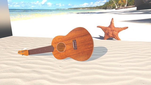 Ukulele 3D Model