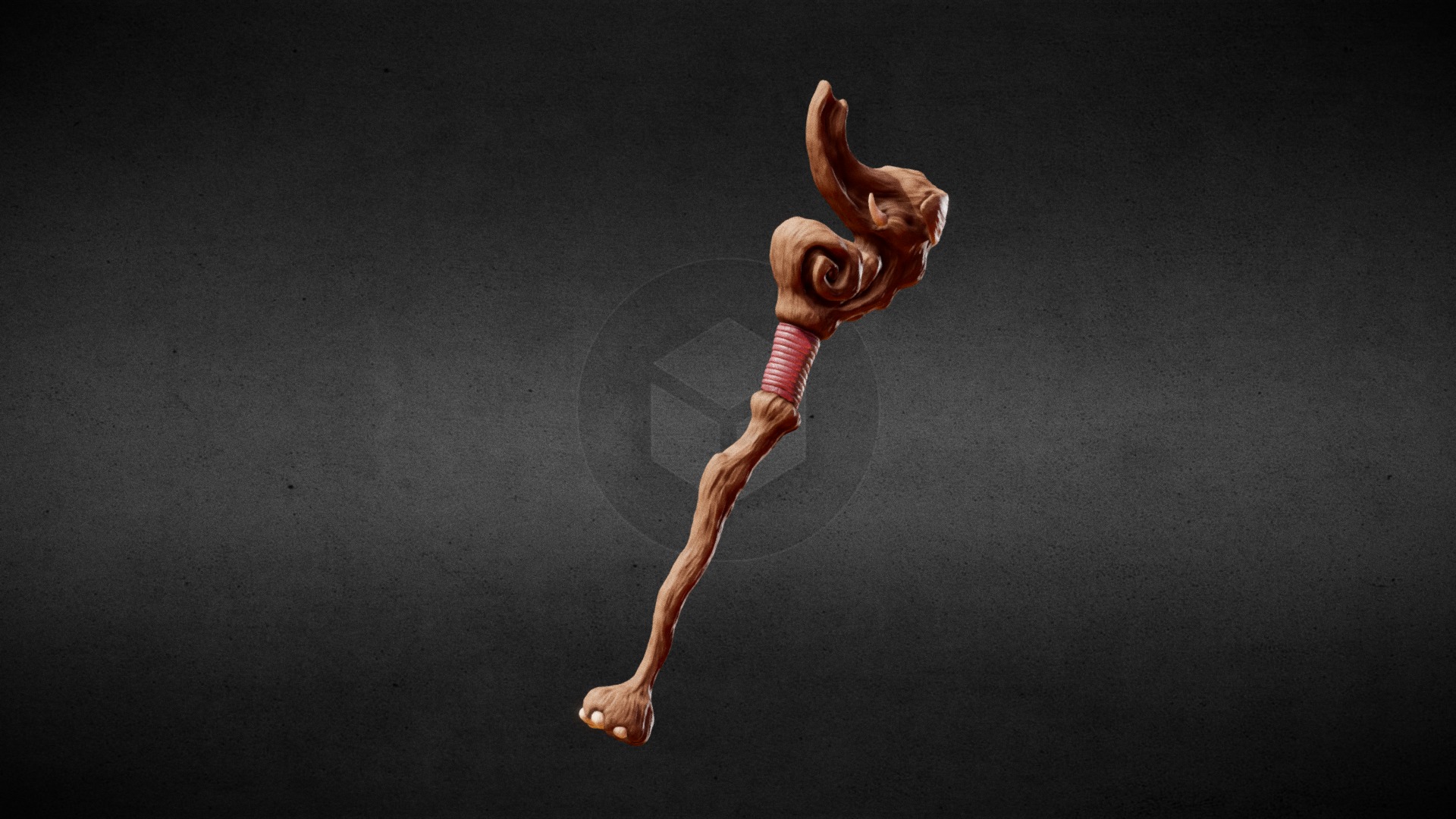 3D model SculptJanuary19 Day12: Object – Staff - This is a 3D model of the SculptJanuary19 Day12: Object - Staff. The 3D model is about a person in a pose for the camera.