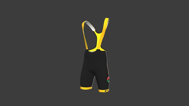 2023 DK TR Midt-Vest - BIB-shorts 05522 3D Model