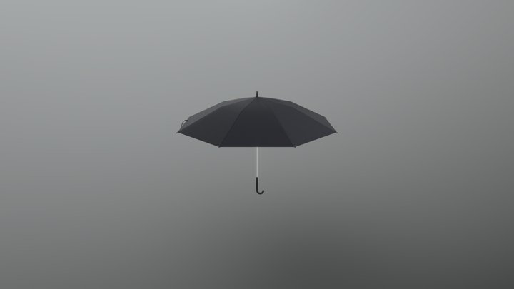 Umbrella Skeleton Animation 3D Model