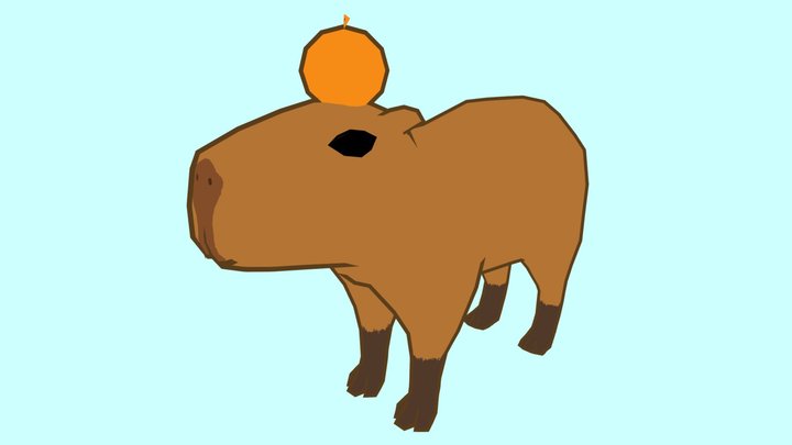 NPR Capybara 3D Model