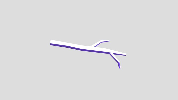 purple stick 3D Model