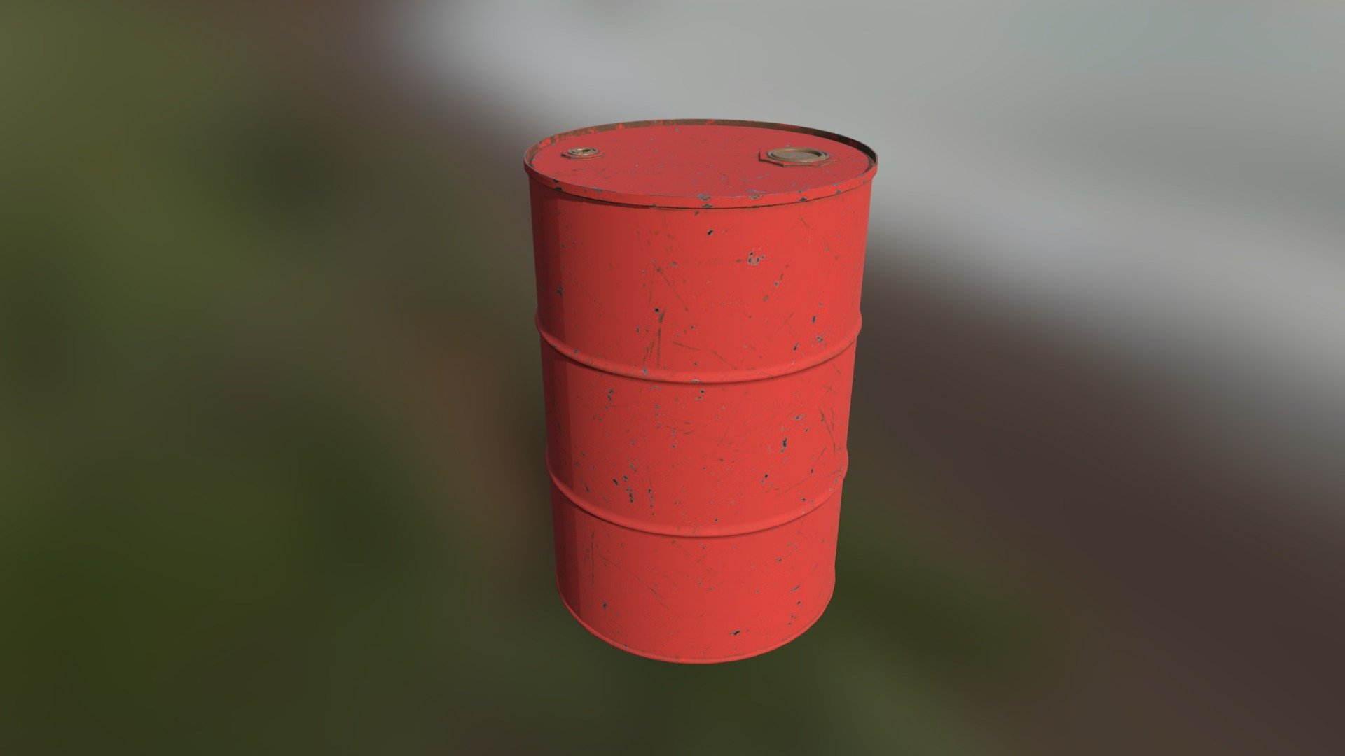 Red Steel Drum - 3D model by Digital BIM Solutions ...