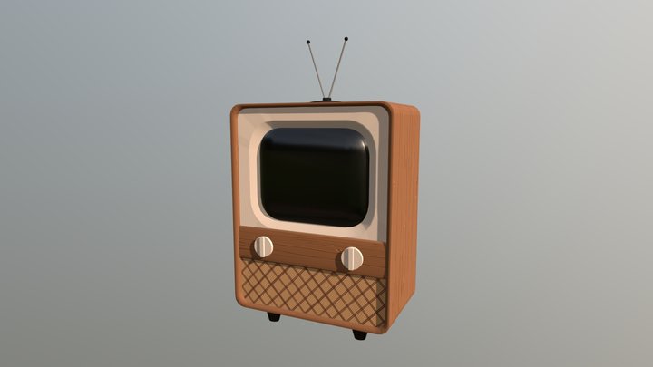 Vintage TV 3D Model