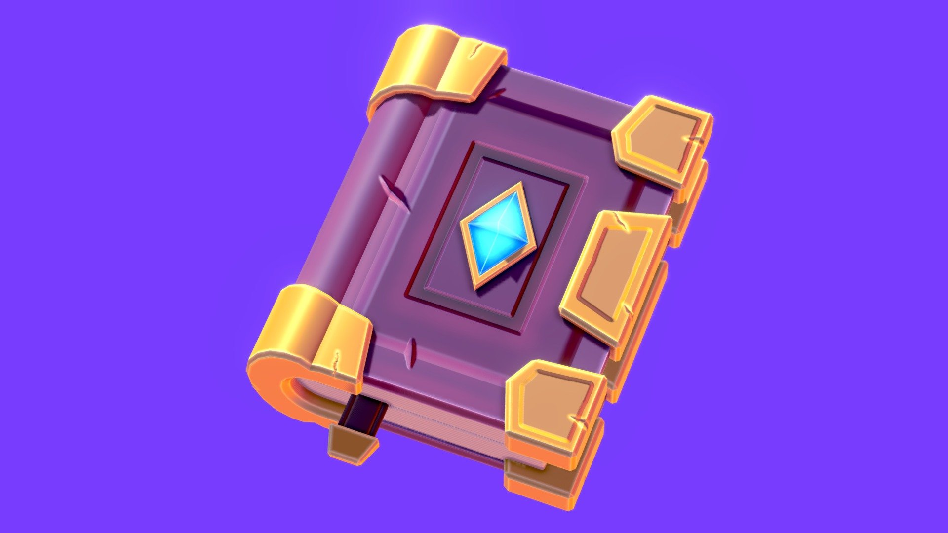 Low poly - Stylized Game Items - Book - Buy Royalty Free 3D model by ...