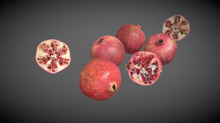 Pomegranates 3D Model