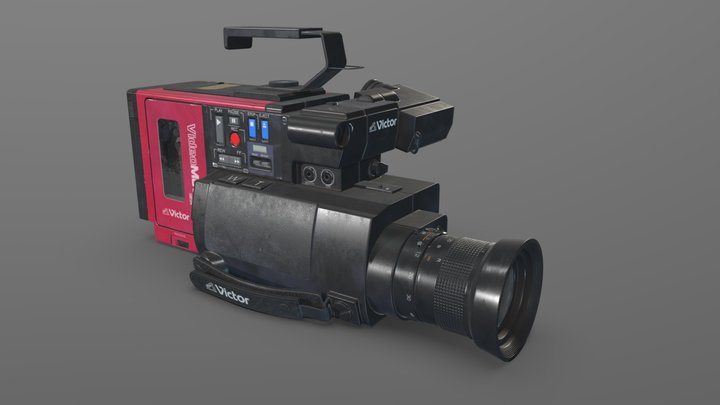JVC GR-C1 video camera 3D Model