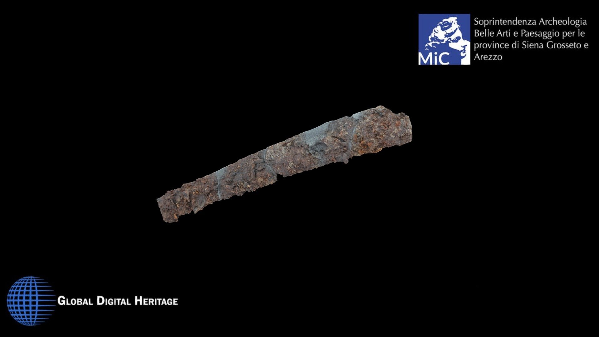 Iron strigil  from the Tumulus of Molinello