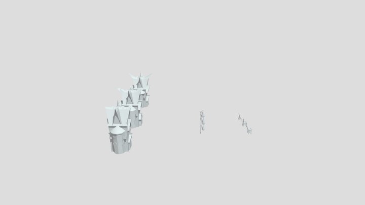 [ HW XYZ School ] Silhouettes 3D Model