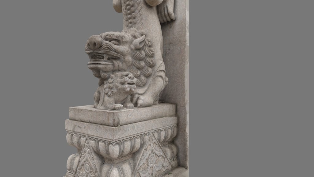 Stone Sculpture Door Lion