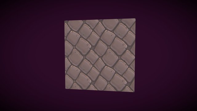 Tileable Cobbles Texture 3D Model