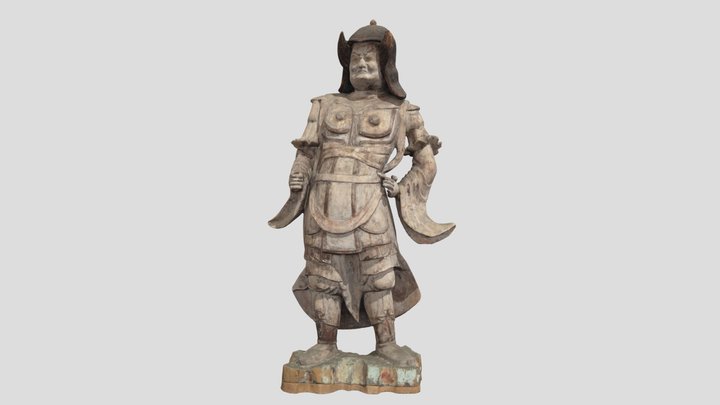 木造二十八部衆立像　伝東方天立像 3D Model