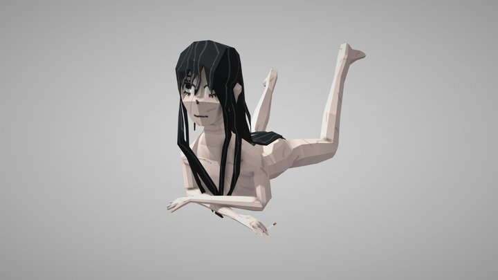 Chill girl 3D Model