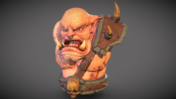 Orc PBR (course Odin) 3D Model