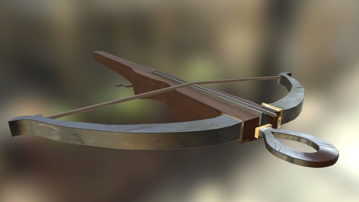 Hard Model: Crossbow (Textured) 3D Model