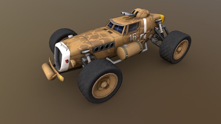 DieselPunk Offroader 3D Model