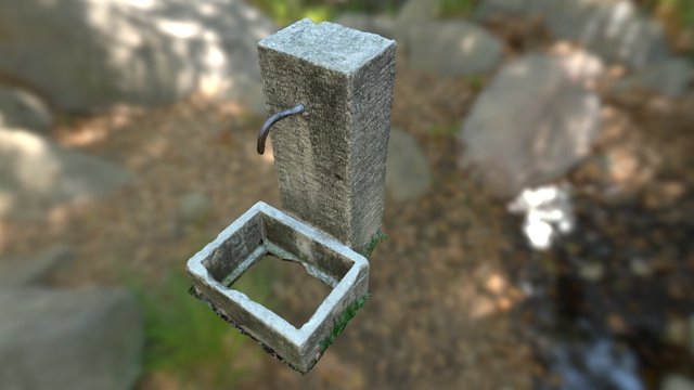Photogrammetry of an Old Drinking Fountain 3D Model