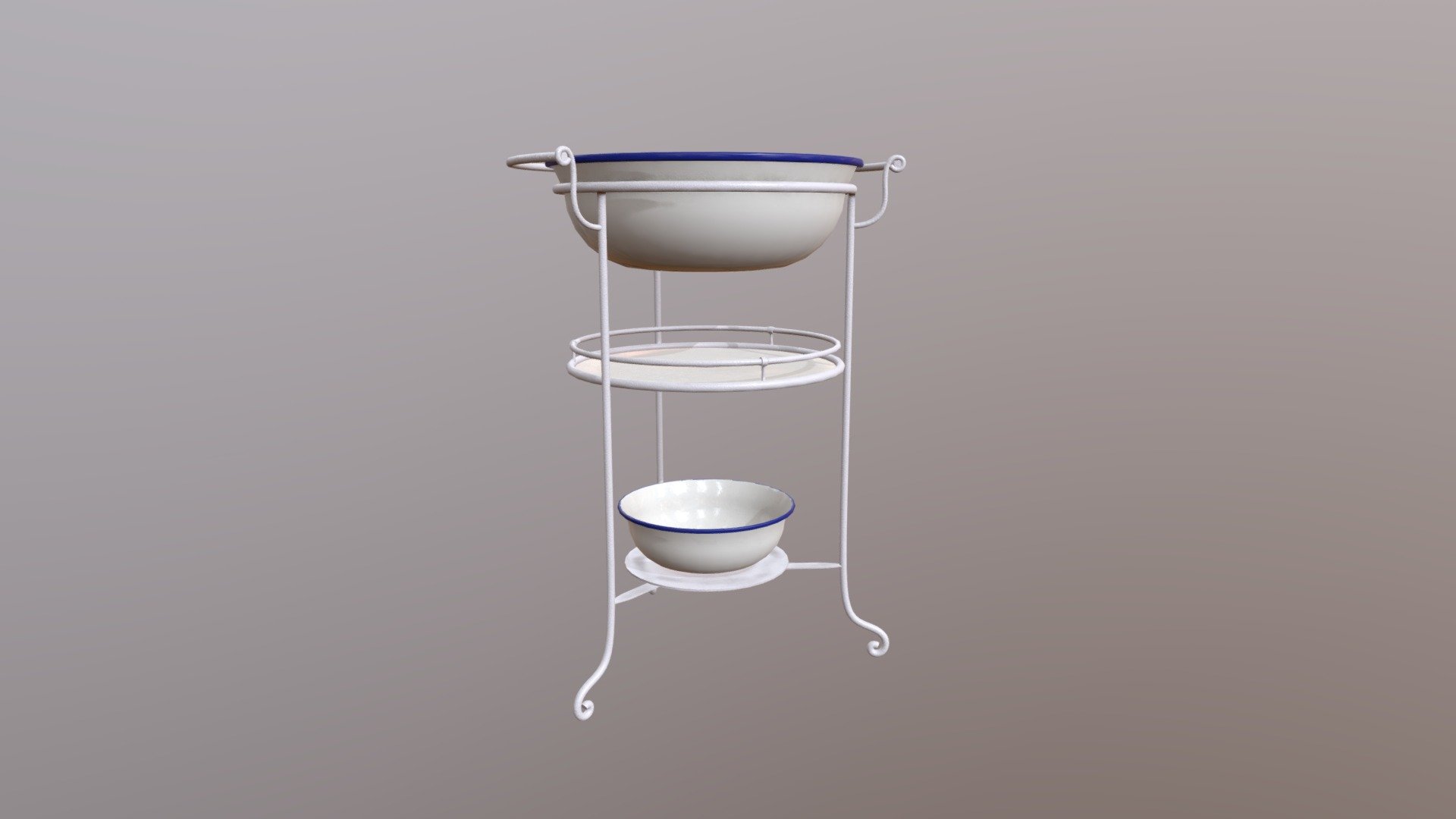 Antique portuguese bedroom sink 3D model by Fernando Sousa