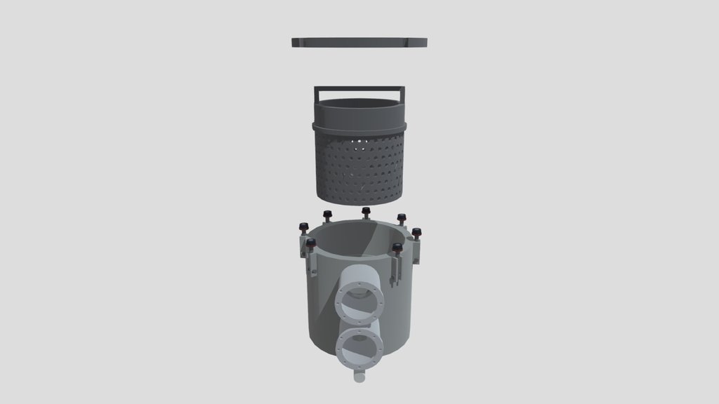 Vue éclatée filtre circuit eau propre BRILLHSIM