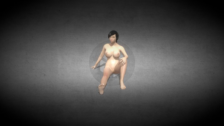 Nude girl 3D Model