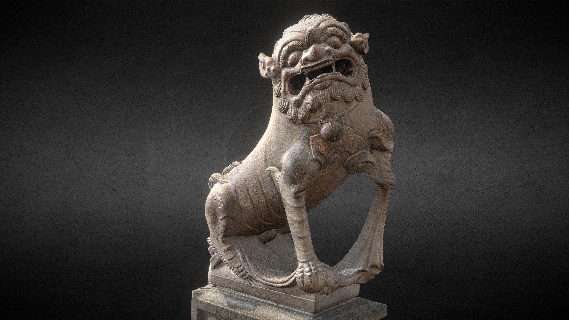 Lion- Statue-015M 新莊武聖廟