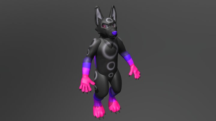 SmokeRings the Sunset Mutt 3D Model