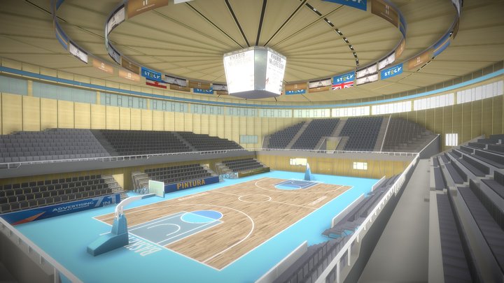 Basketball Arena 3D Model