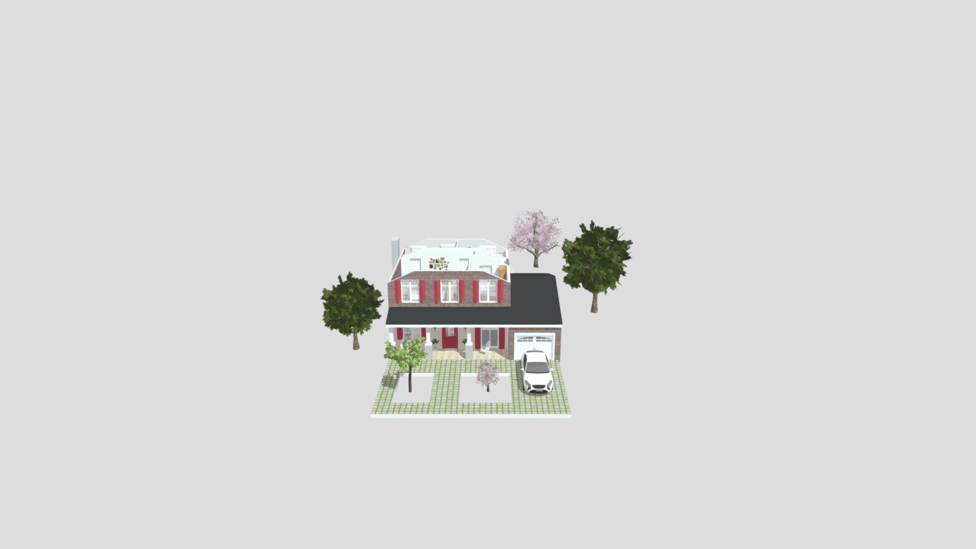 The Vintage House — Sketchfab embed 3D viewer