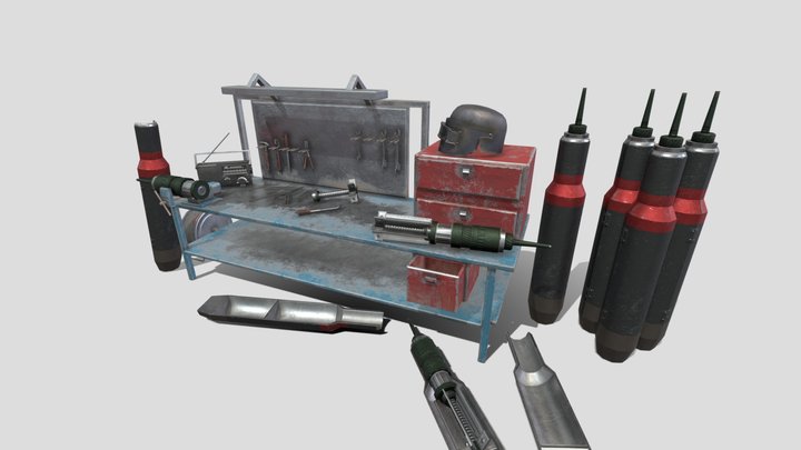 Workbench Assets 3D Model
