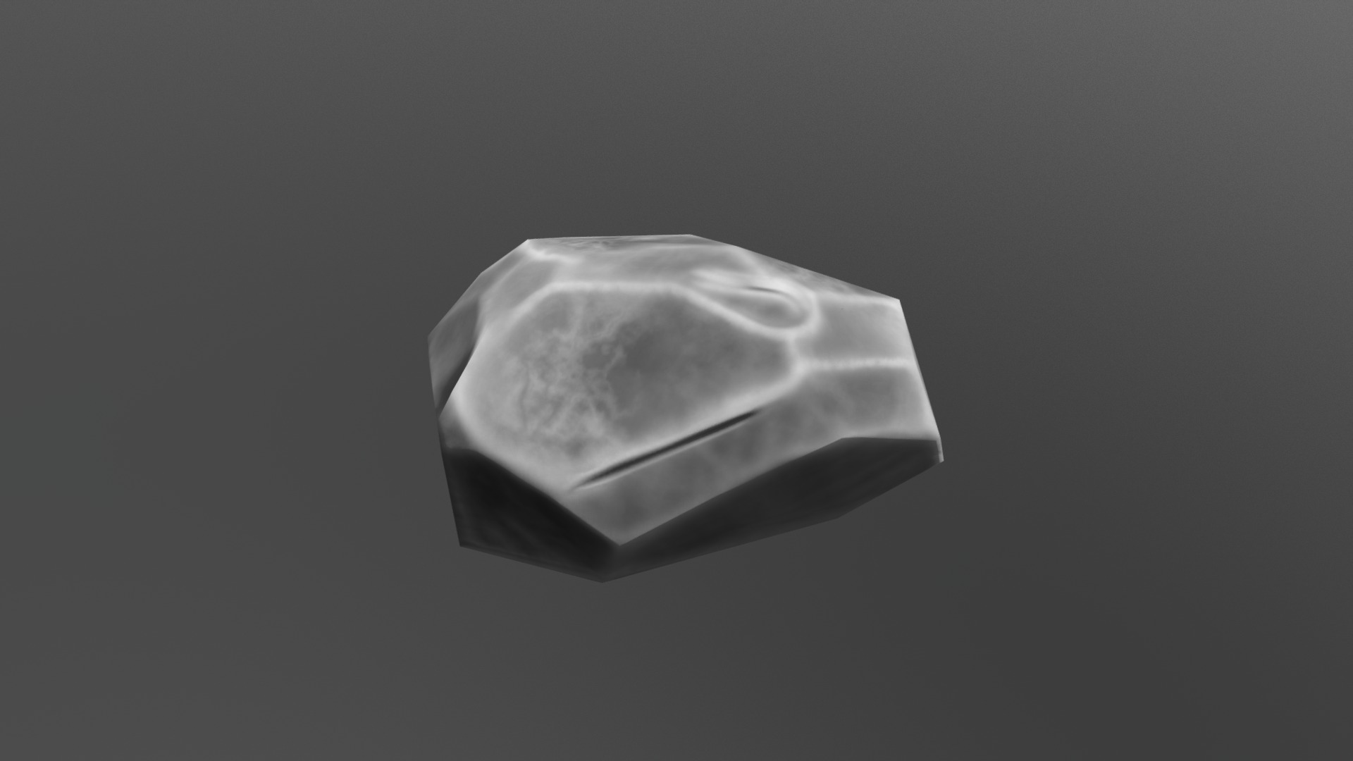 3D model Rock 1 - This is a 3D model of the Rock 1. The 3D model is about a white square object.