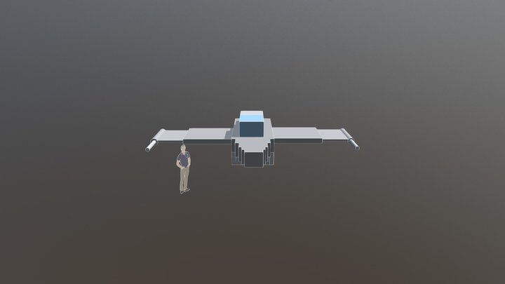 Retro ship 3D Model