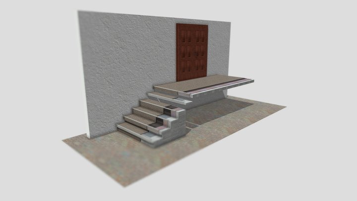 RENOfloor Treppenaufbau 3D Model