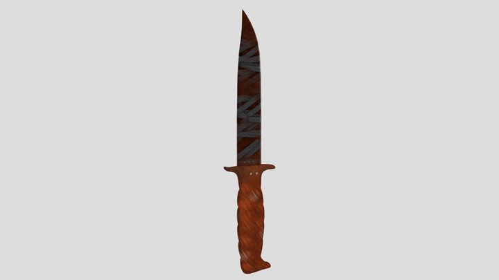 Post Apocalyptic Dagger 3D Model