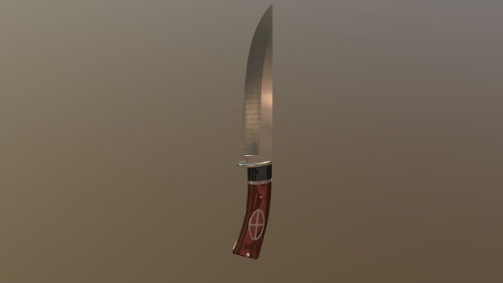 Hunting knife 3D Model