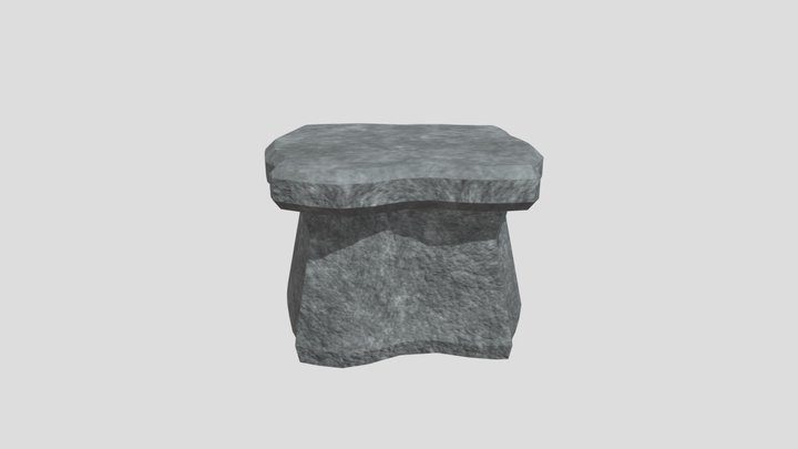 Stone table 3D Model