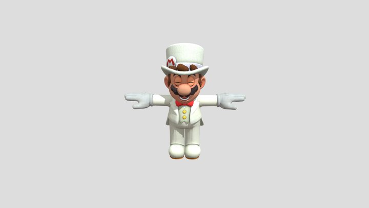 Super Mario Odyssey - Mario Tuxedo 3D Model